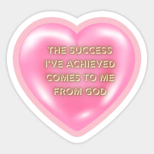 SUCCESS FROM GOD Sticker